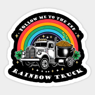 Rainbow Ride Vintage Truck Sticker